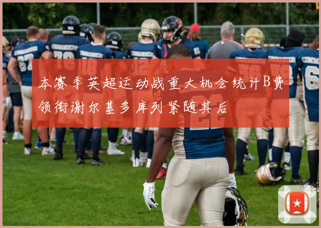 本赛季英超运动战重大机会统计B费领衔谢尔基多库列紧随其后